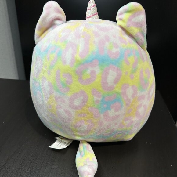 Squishmallows Soraya Cat Leopard Cheetah Unicorn Caticorn Tie Dye Plush 8" EUC - Picture 2 of 3